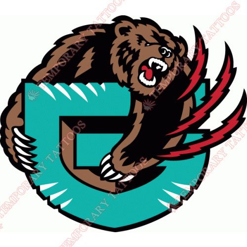 Memphis Grizzlies Customize Temporary Tattoos Stickers NO.1060